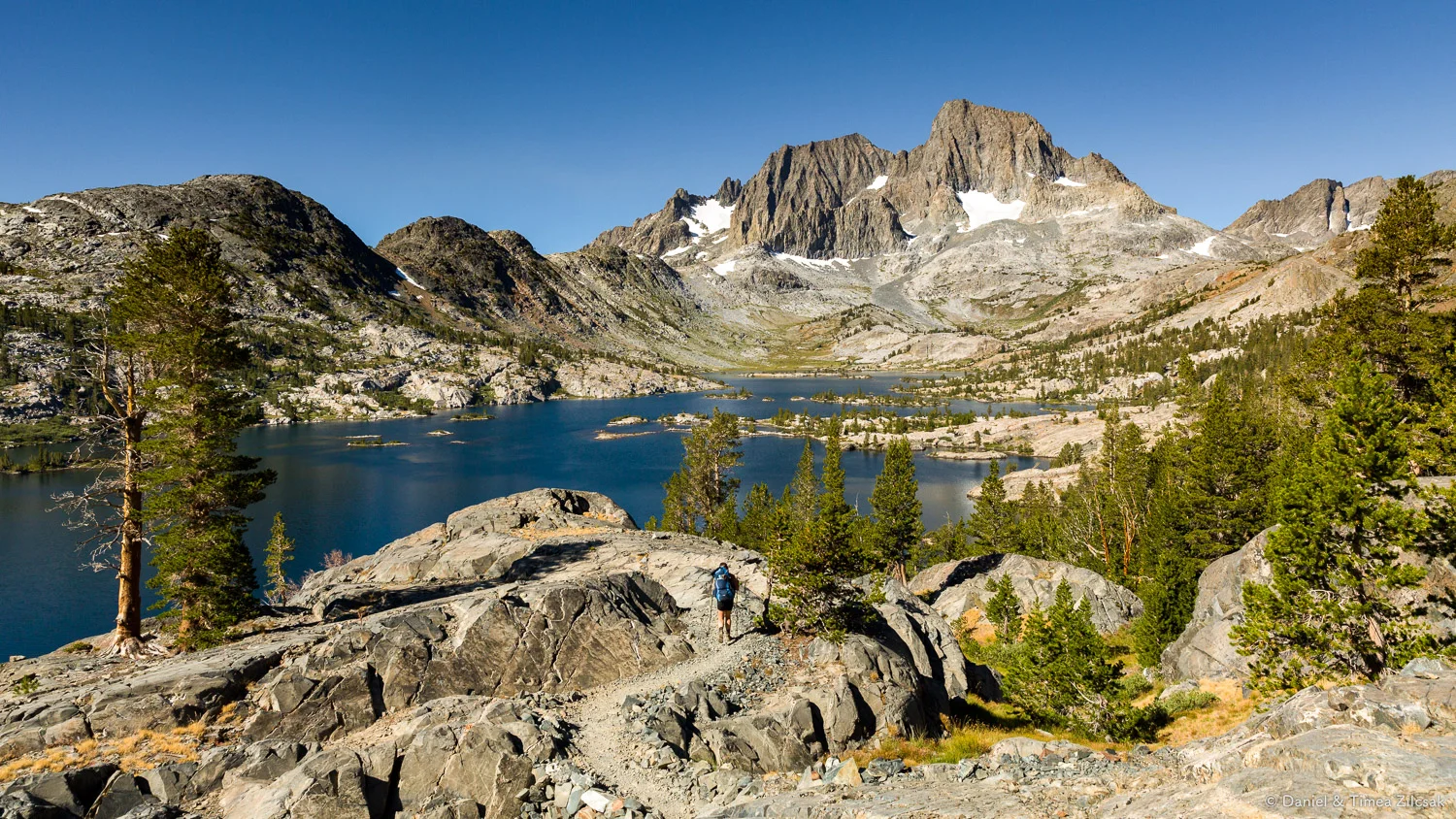 Garnet Lake and Banner Peak, John Muir Trail