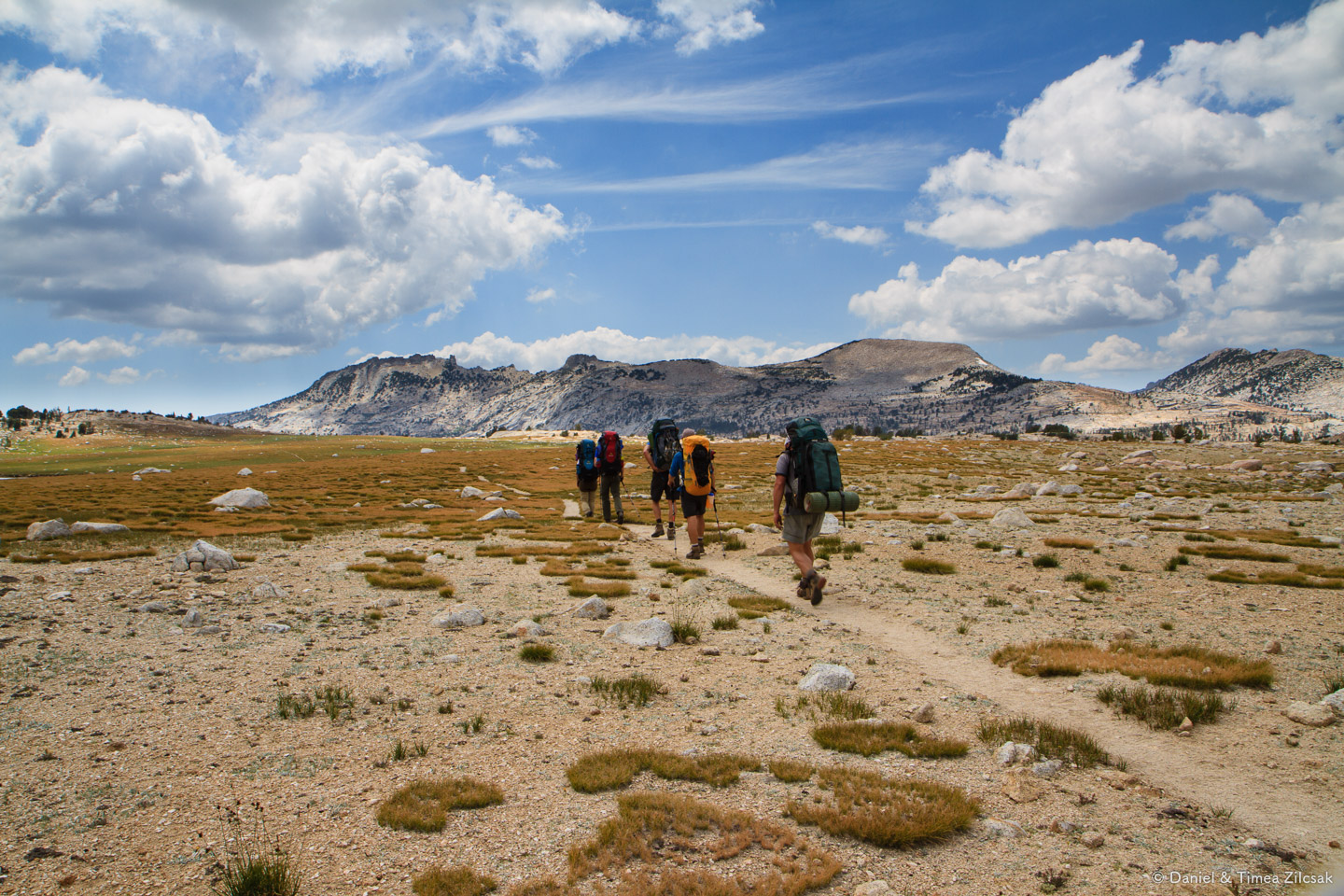 Backpacking towards Vogelsang Camp, Yosemite National Park