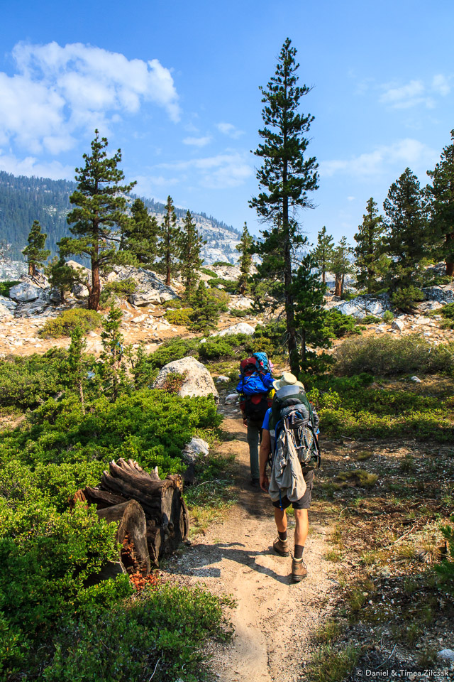 Hiking up towards Sunrise, Yosemite National Park