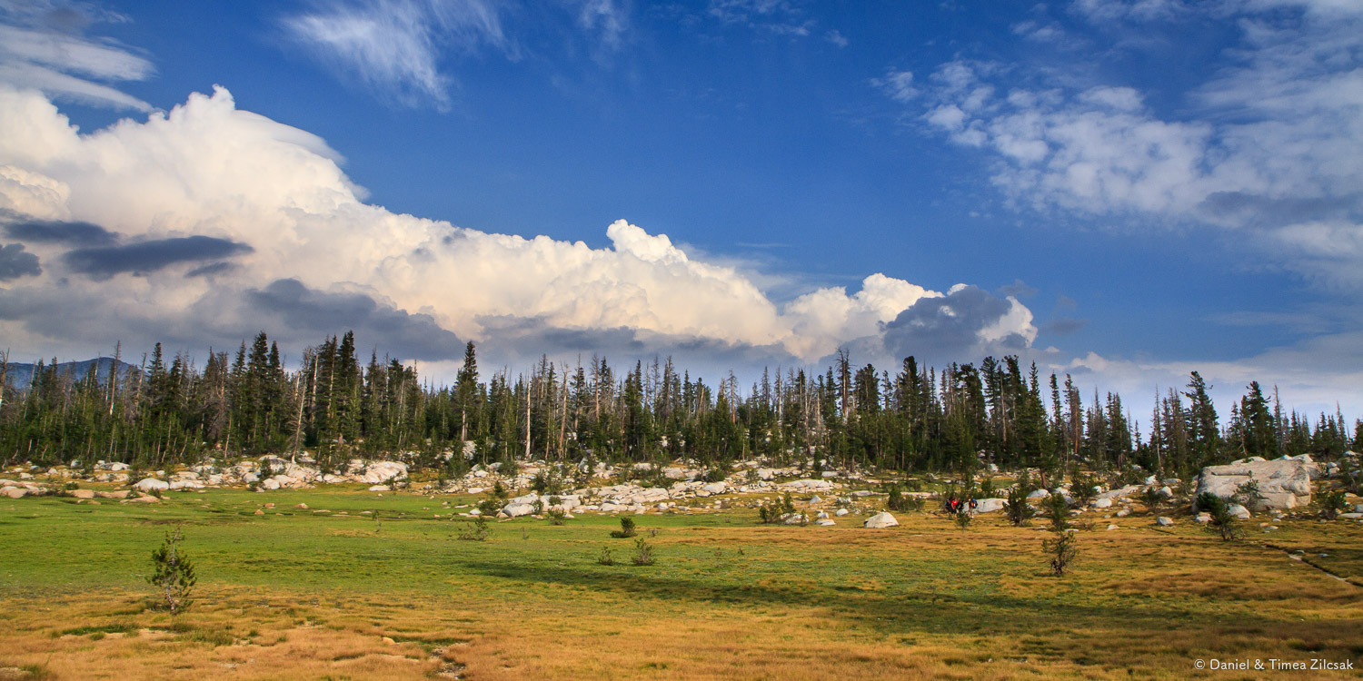 View from our camp at Sunrise, Backpacking Yosemite National Par