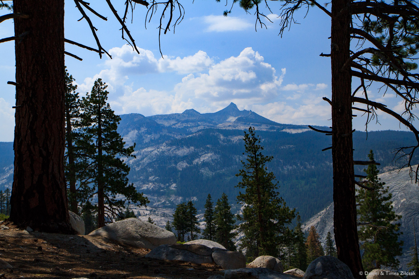 Backpacking towards Half Dome in Yosemite National Park