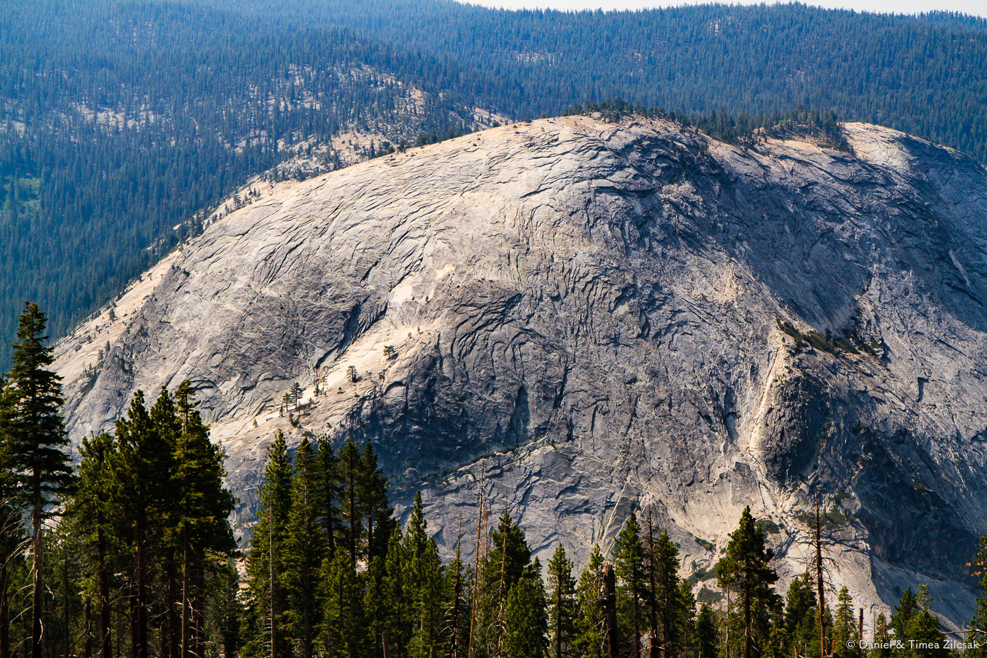 Monolithic mountain of granite in Yosemite National Park