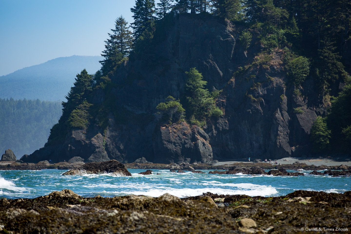 The scale of Point of the Arches, Olympic National Park