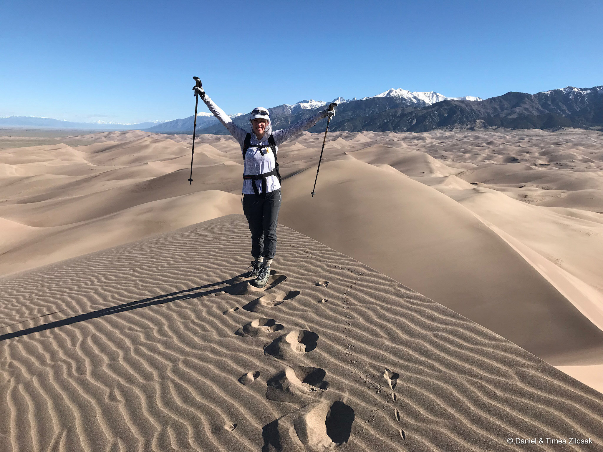 On the summit of the Star Dune