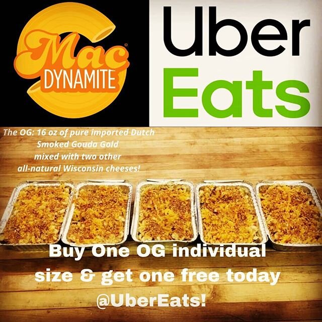 Buy One Get One Free Today On Uber Eats! We are open until 11 pm! 💥
