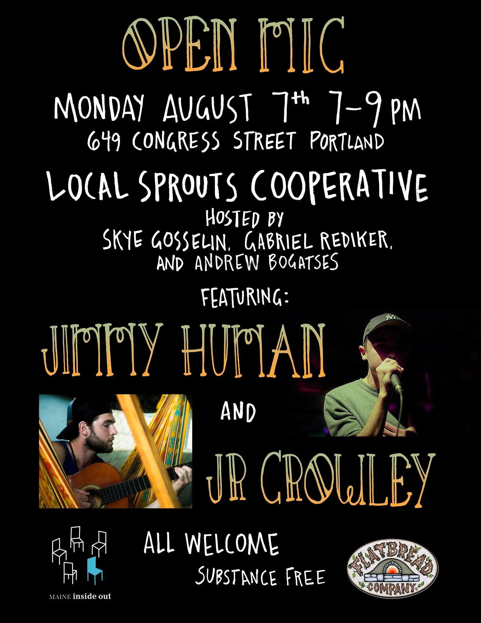 Maine Inside Out August Open Mic