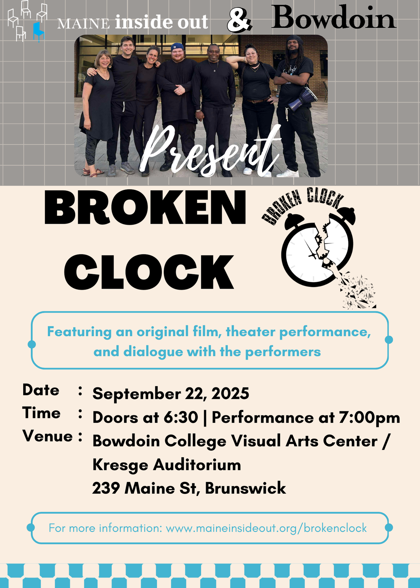 Broken Clock at Bowdoin College