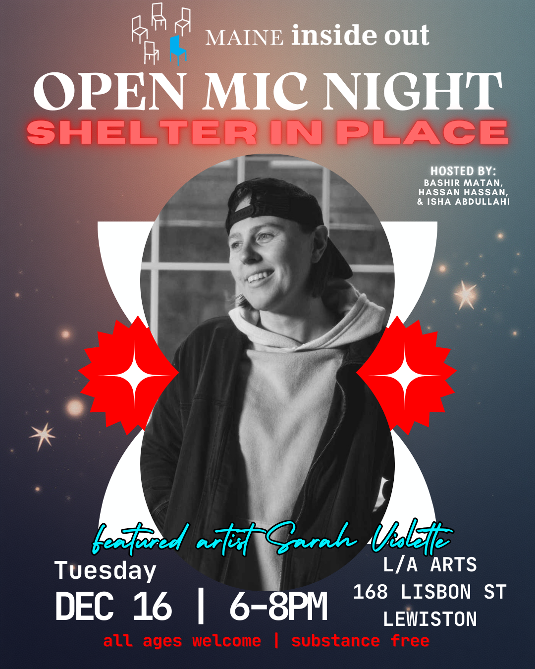 “Shelter In Place” Open Mic on 12/16