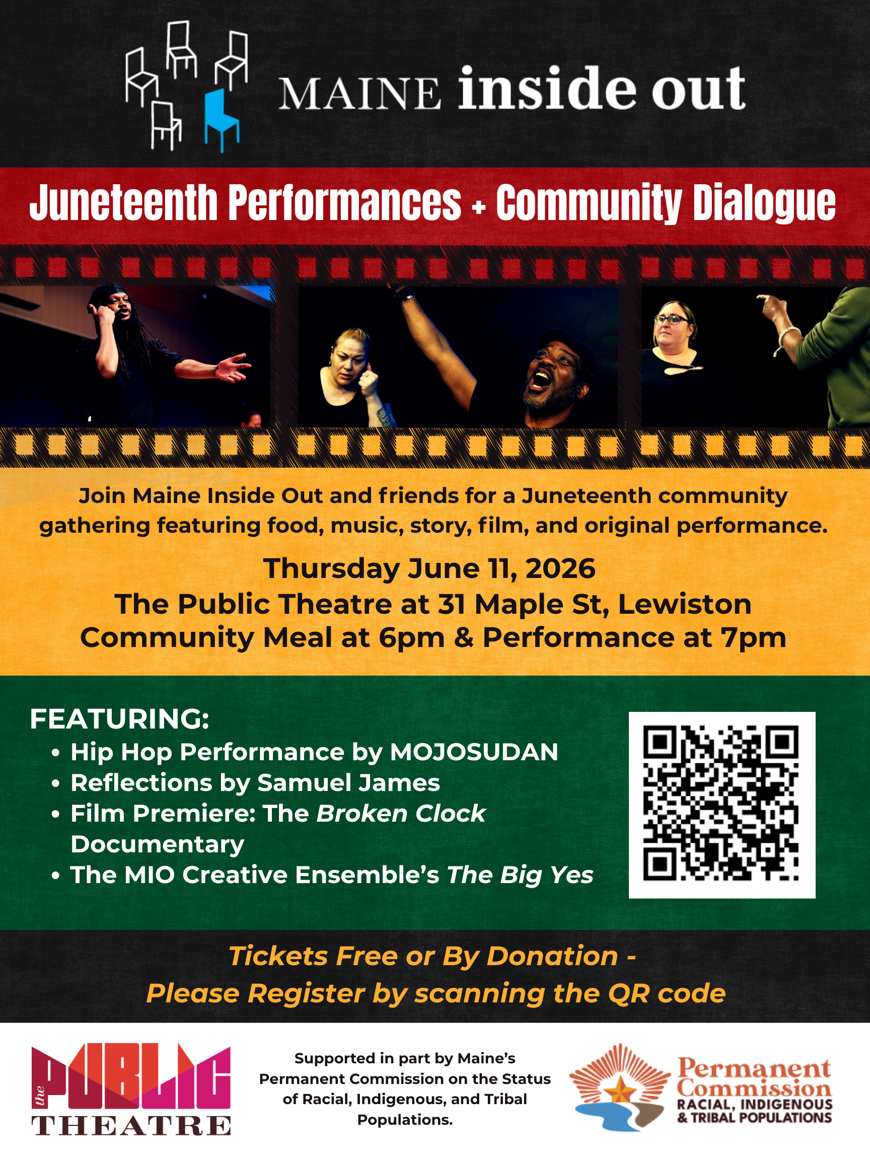 Maine Inside Out Juneteenth Performances&nbsp;+ Community Dialogue (Lewiston)