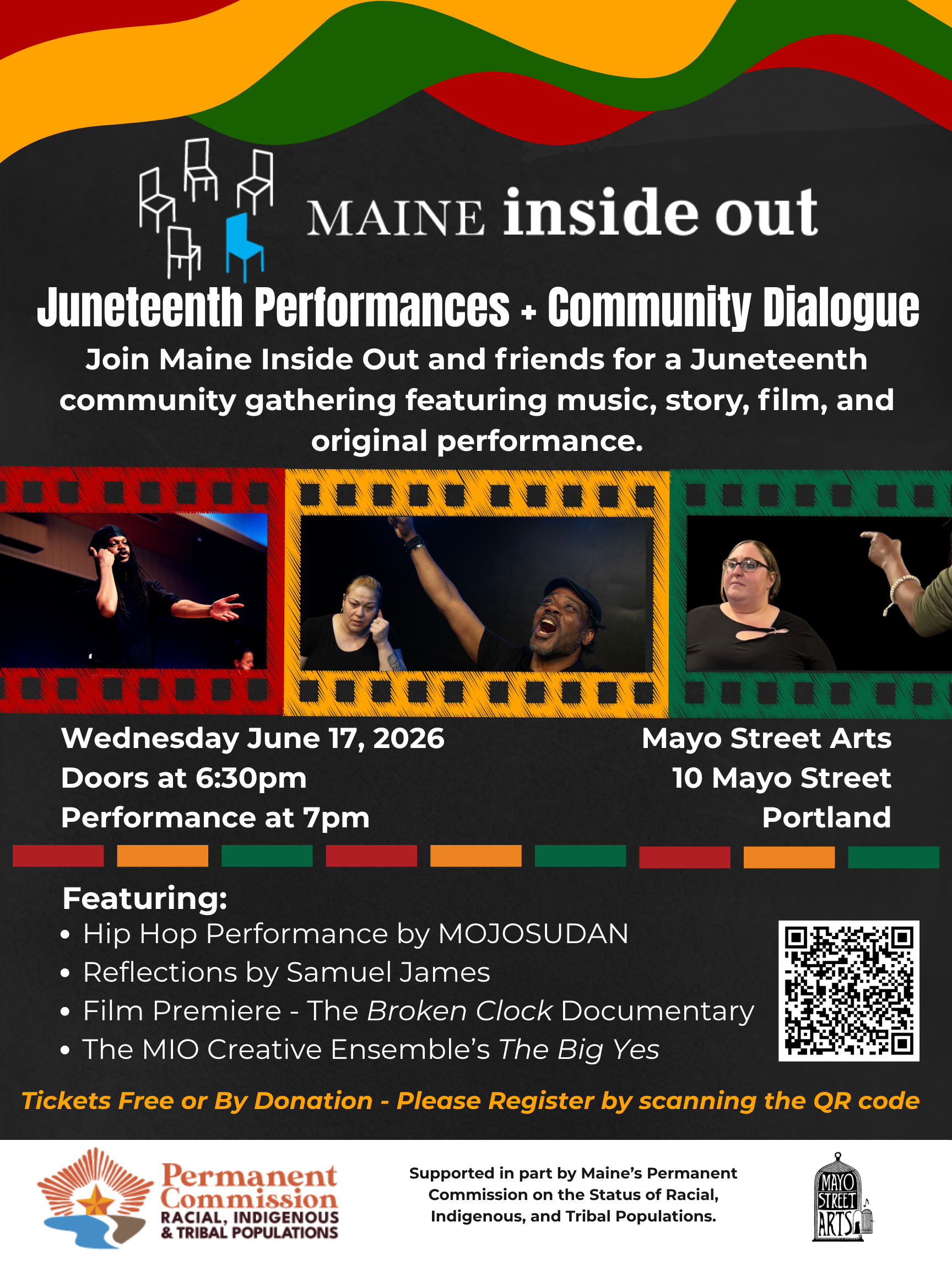 Maine Inside Out Juneteenth Performances&nbsp;+ Community Dialogue (Portland)