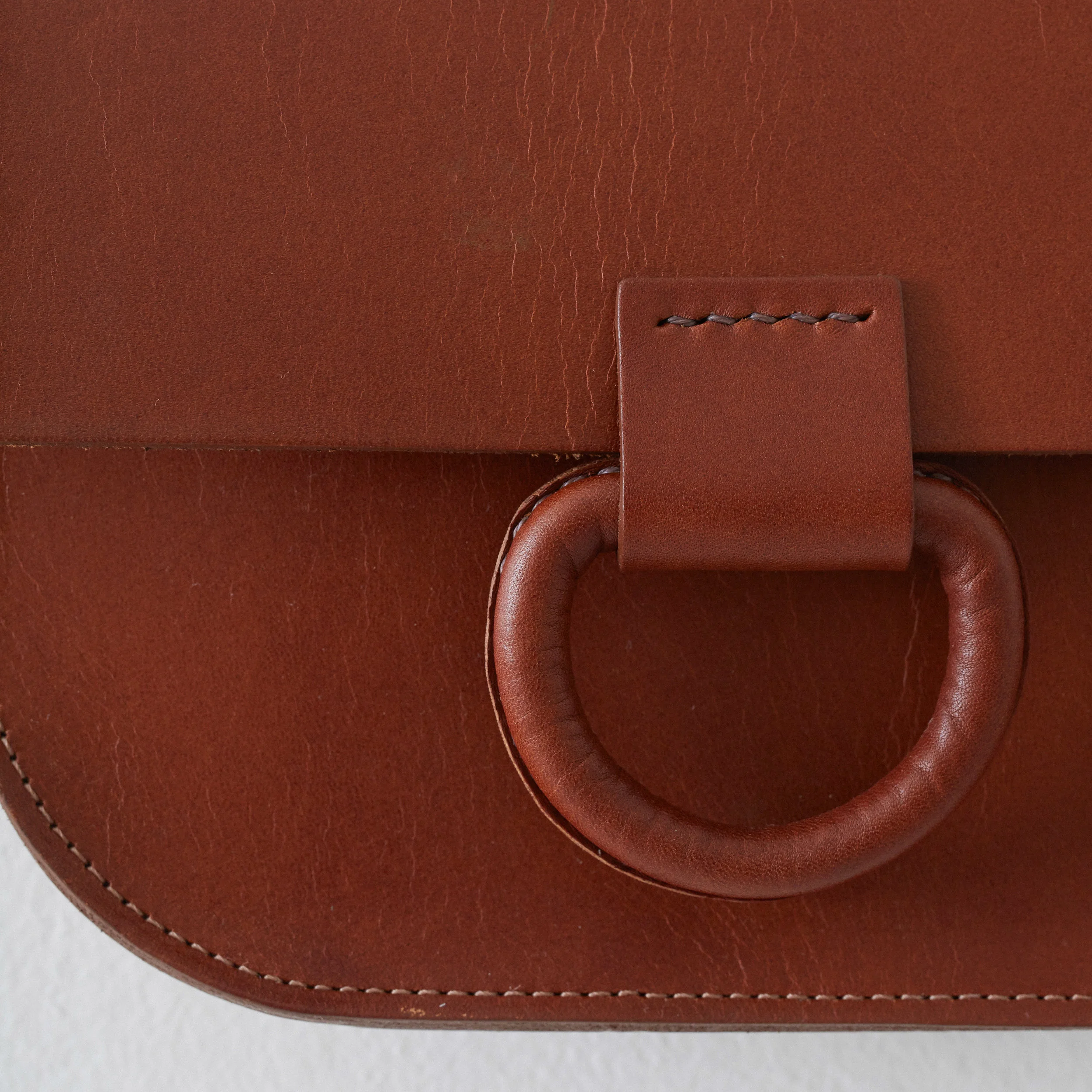 mini logan bag saddle brown — Crescioni
