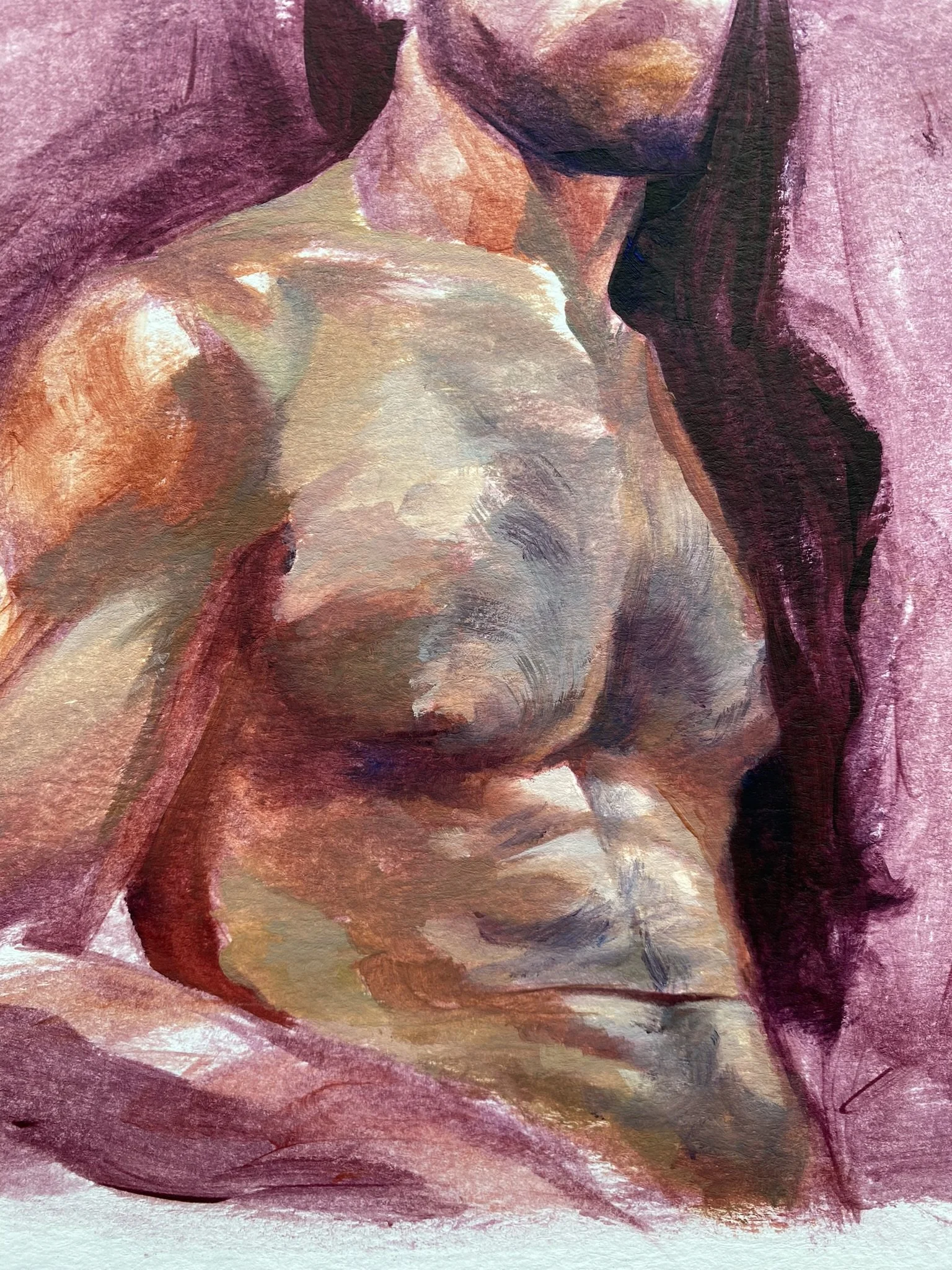Oil Study- Torso and Hair
