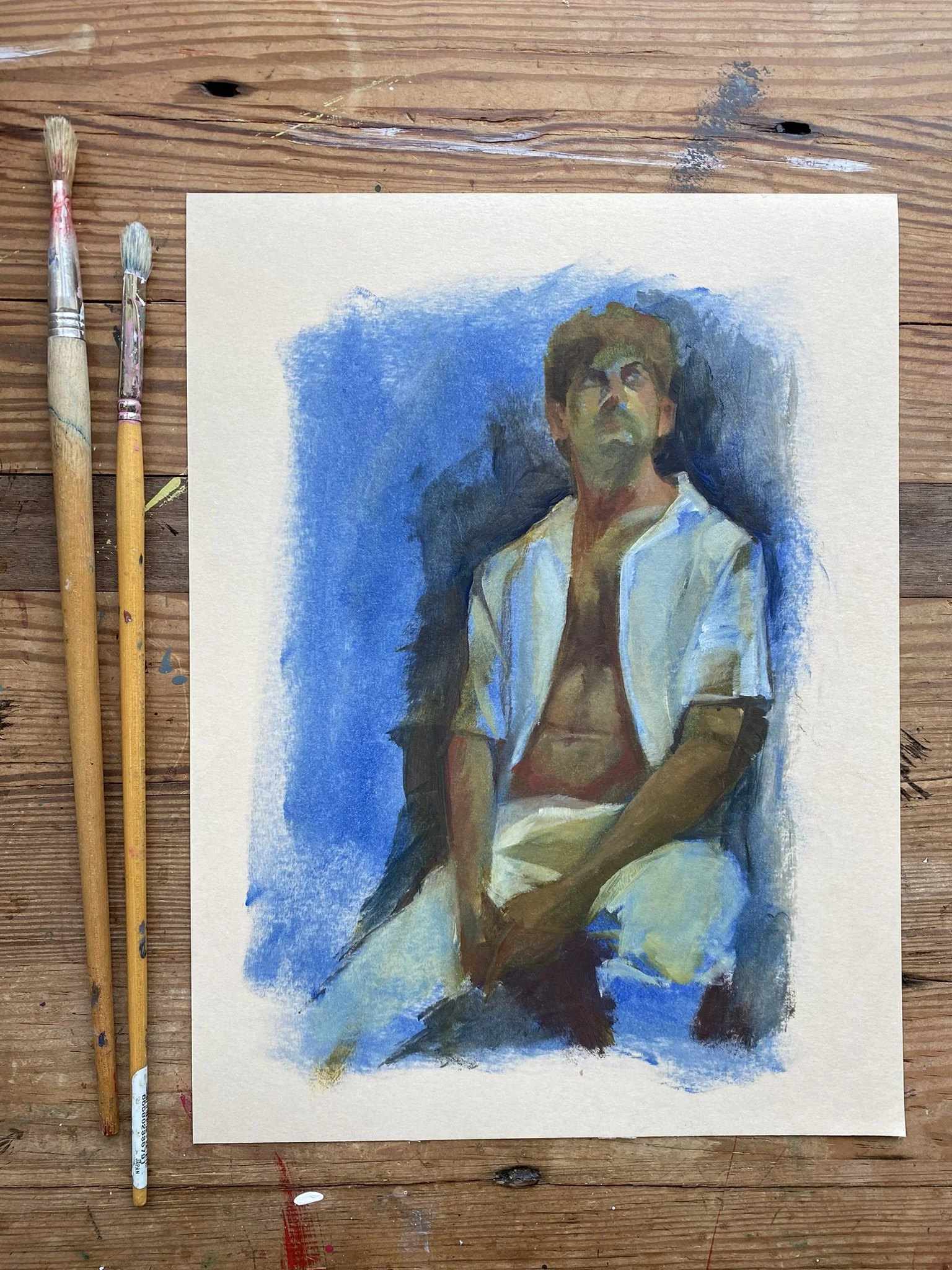 Oil Study- White on White