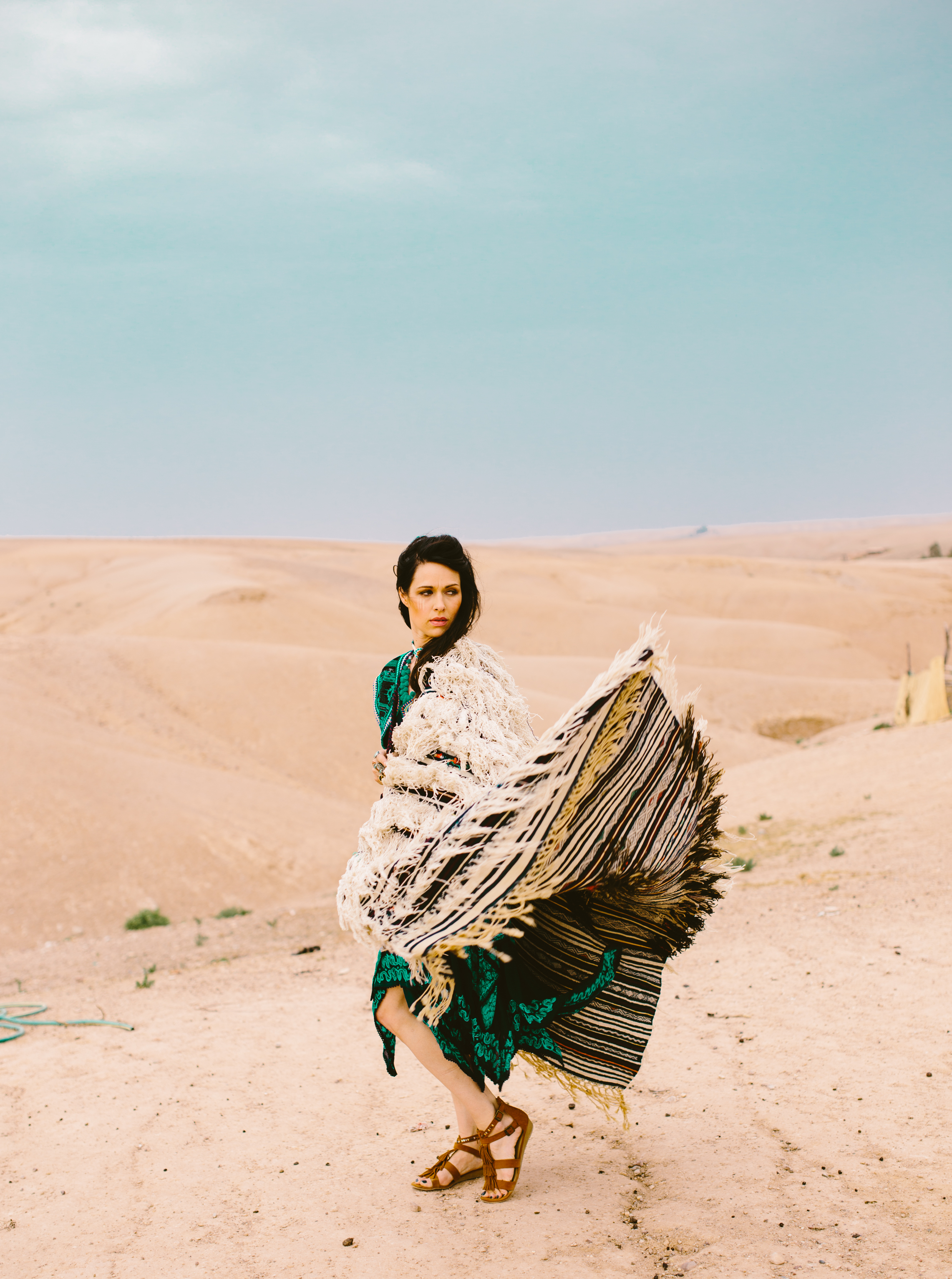 I picked up some amazing vintage textiles in a shop that can be seen in history books on Berber Culture