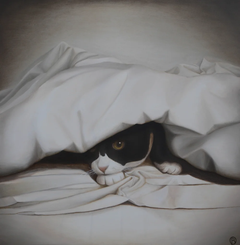 Felix - Commissioned portrait 80 x 80 cm oil on linen