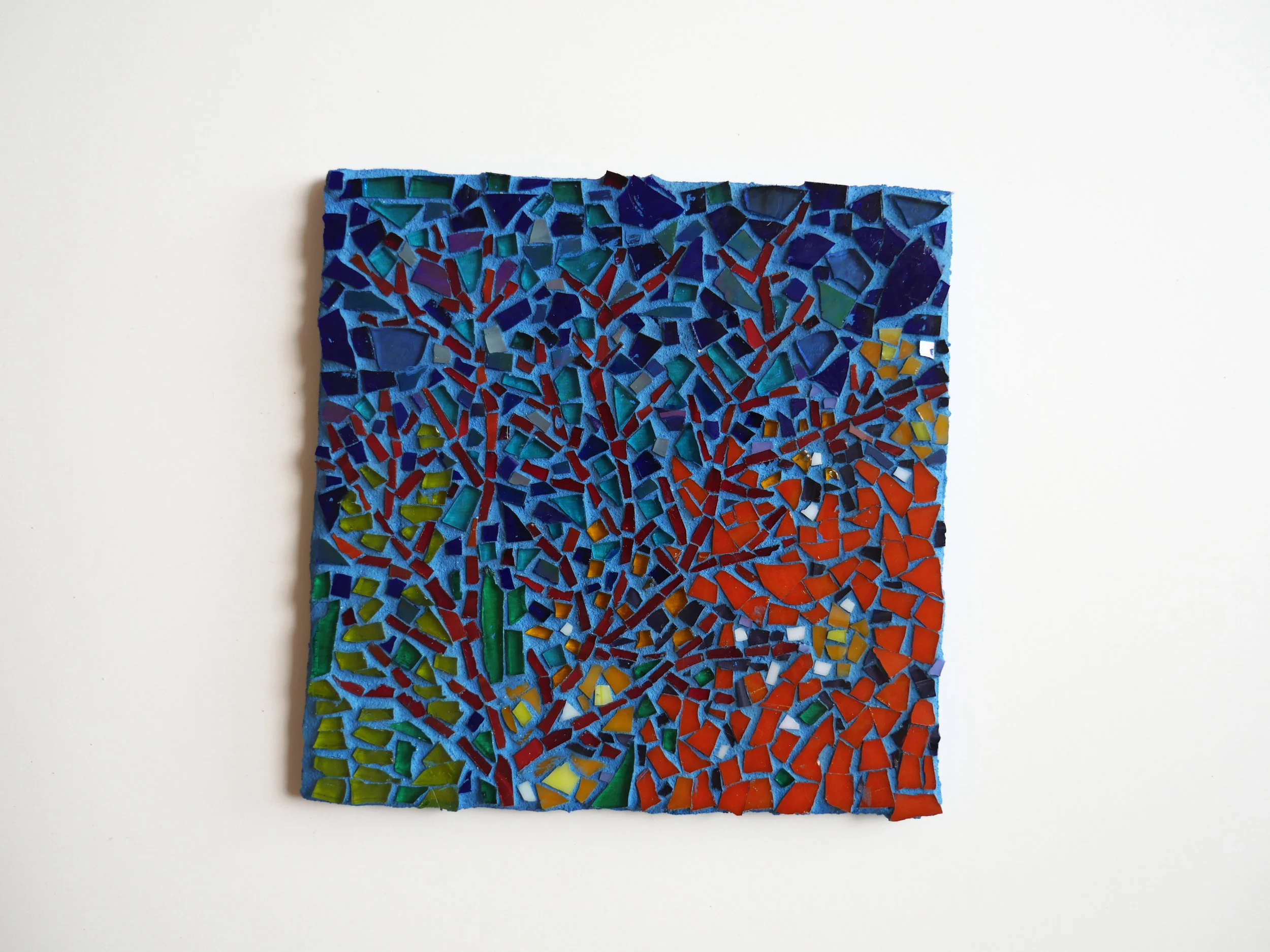 The final #mosaicsketch. Number 30! This 6" x 6" mosaic was inspired by the Chasing Coral documentary.