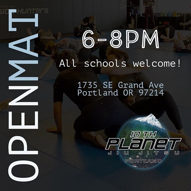 Time to party. See you on the mats tonight!

#openmat #jiujitsu
