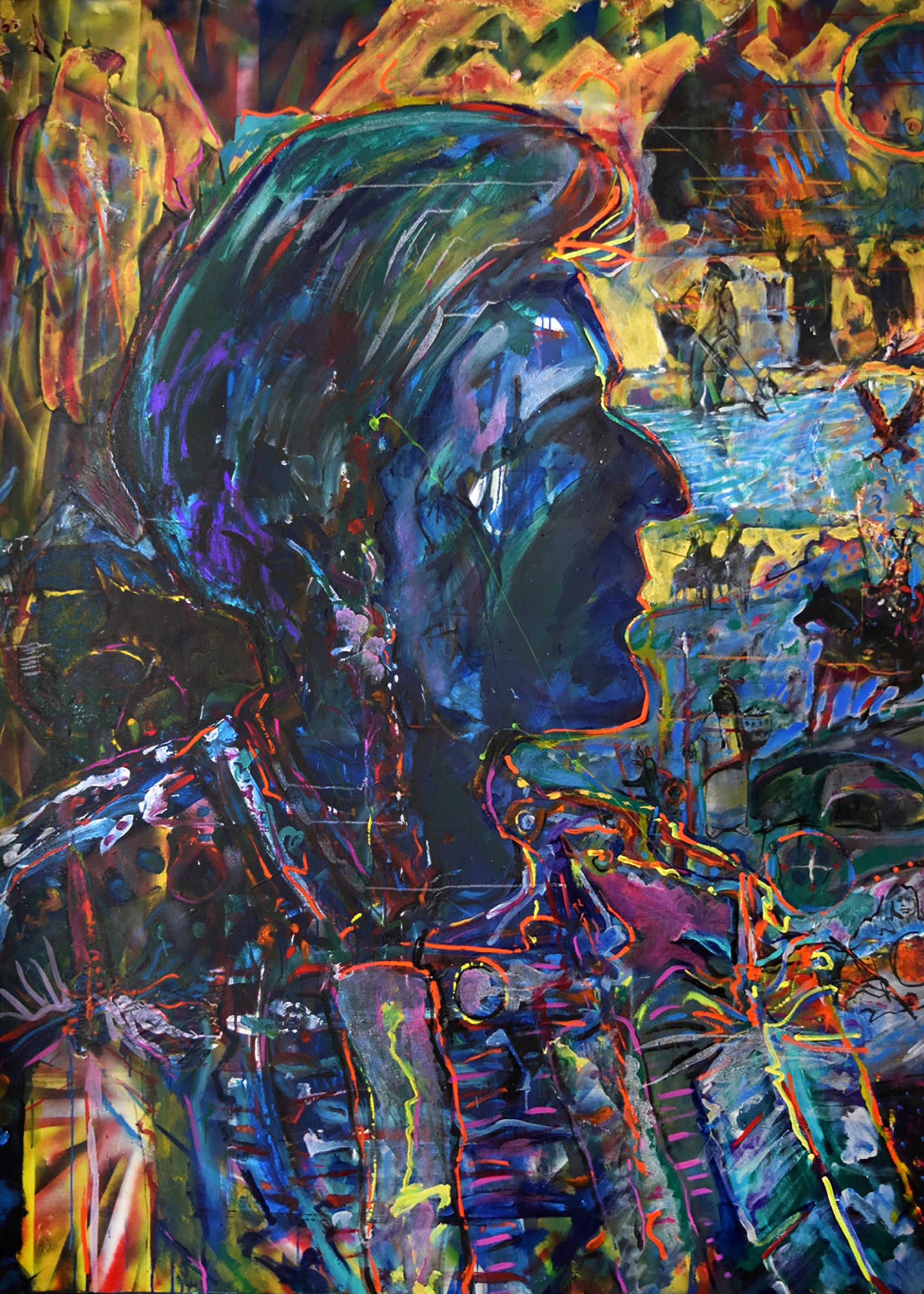 Cheyenne, 1989; 50" x 70"
