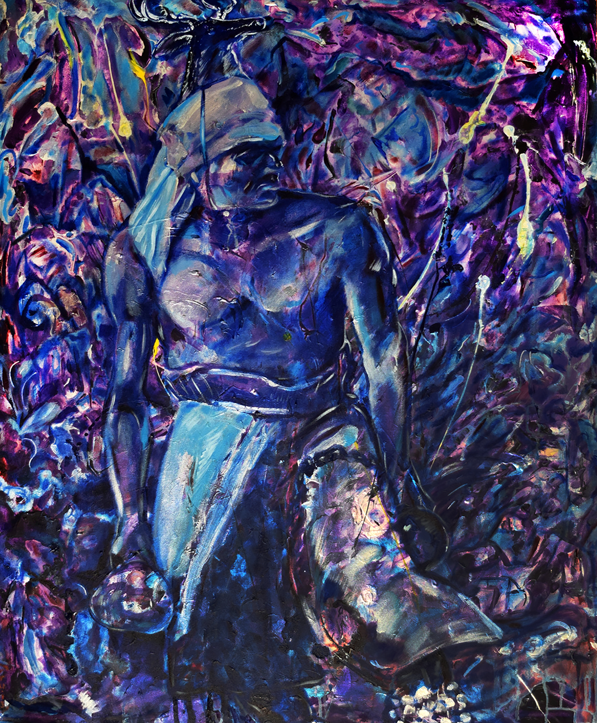 Deer Dancer, 2004; 38" x 46"