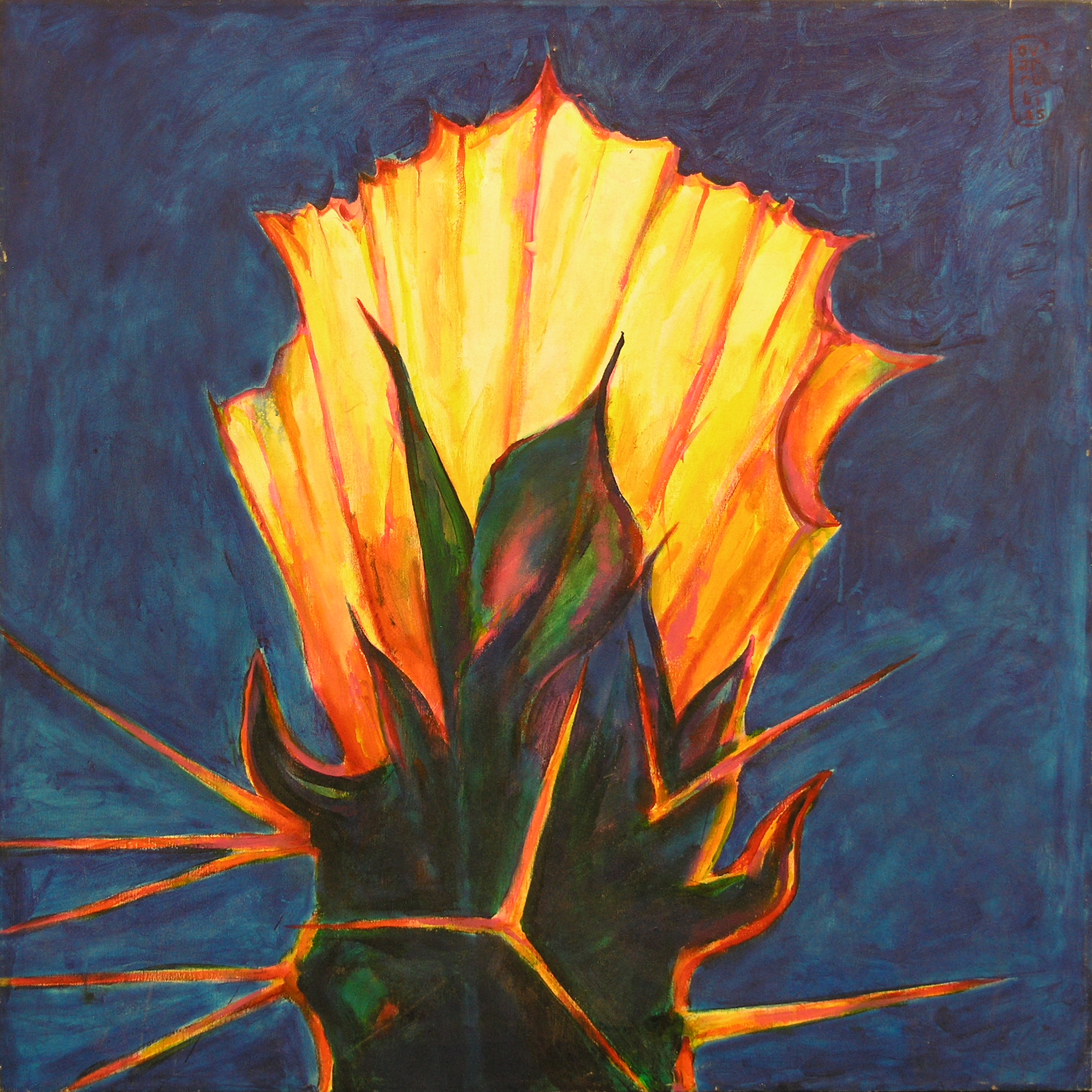Cactus Flower, 2005; 36" x 36"