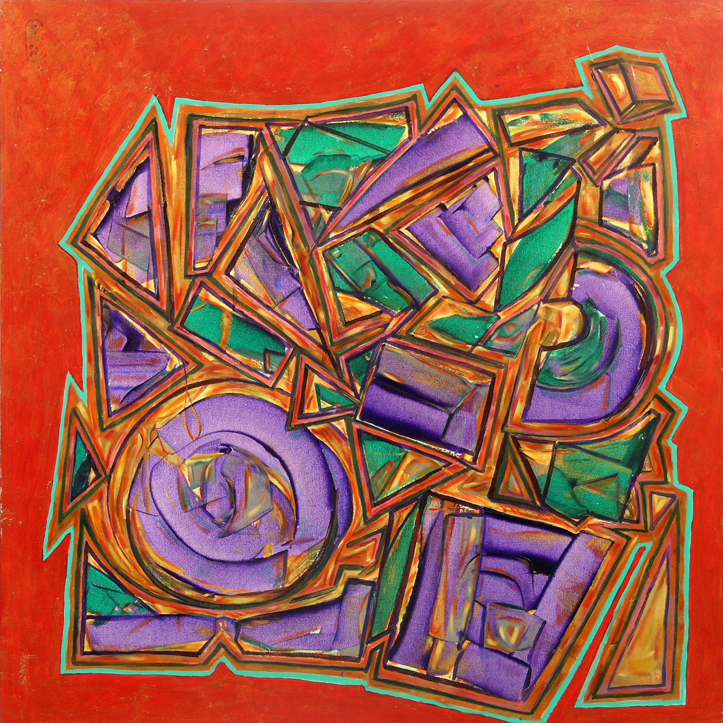 Warrior, 1996; 48" x 48"