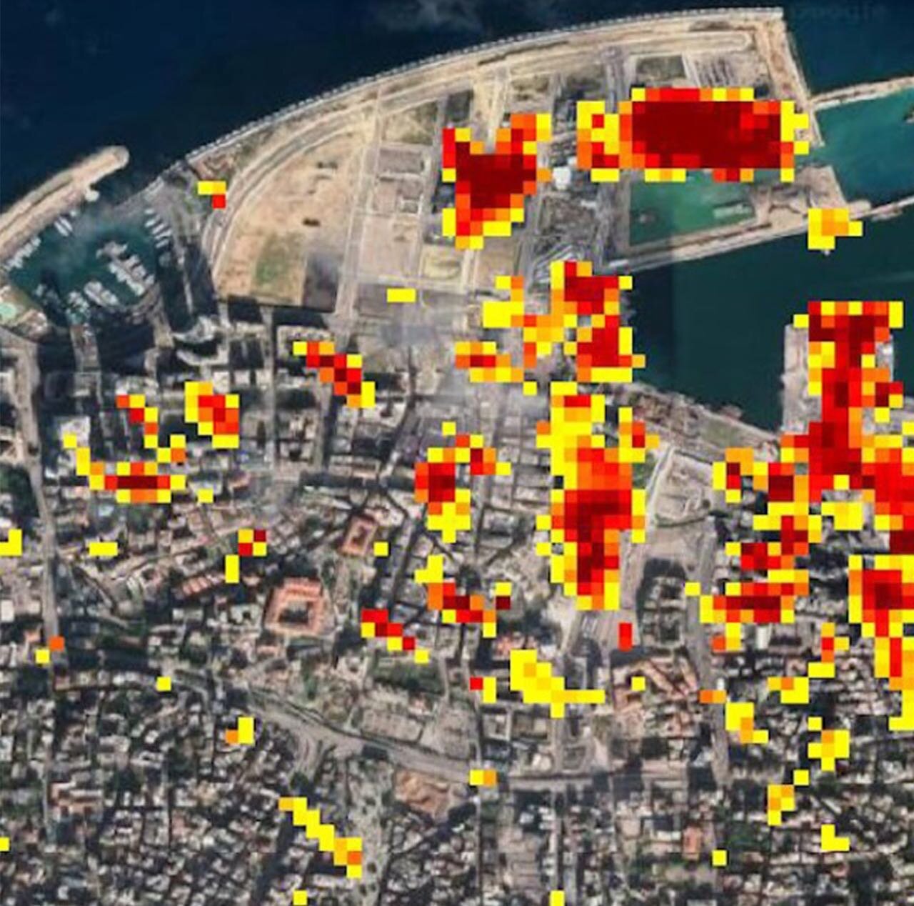 NASA mapping of the damage done due to the recent explosion in Beirut. 
Part of the discussion with the @amakenplacemaking workshop discusses ways forward as well as challenges.

Topics that were brought up during the workshop are:

1- What to do reg