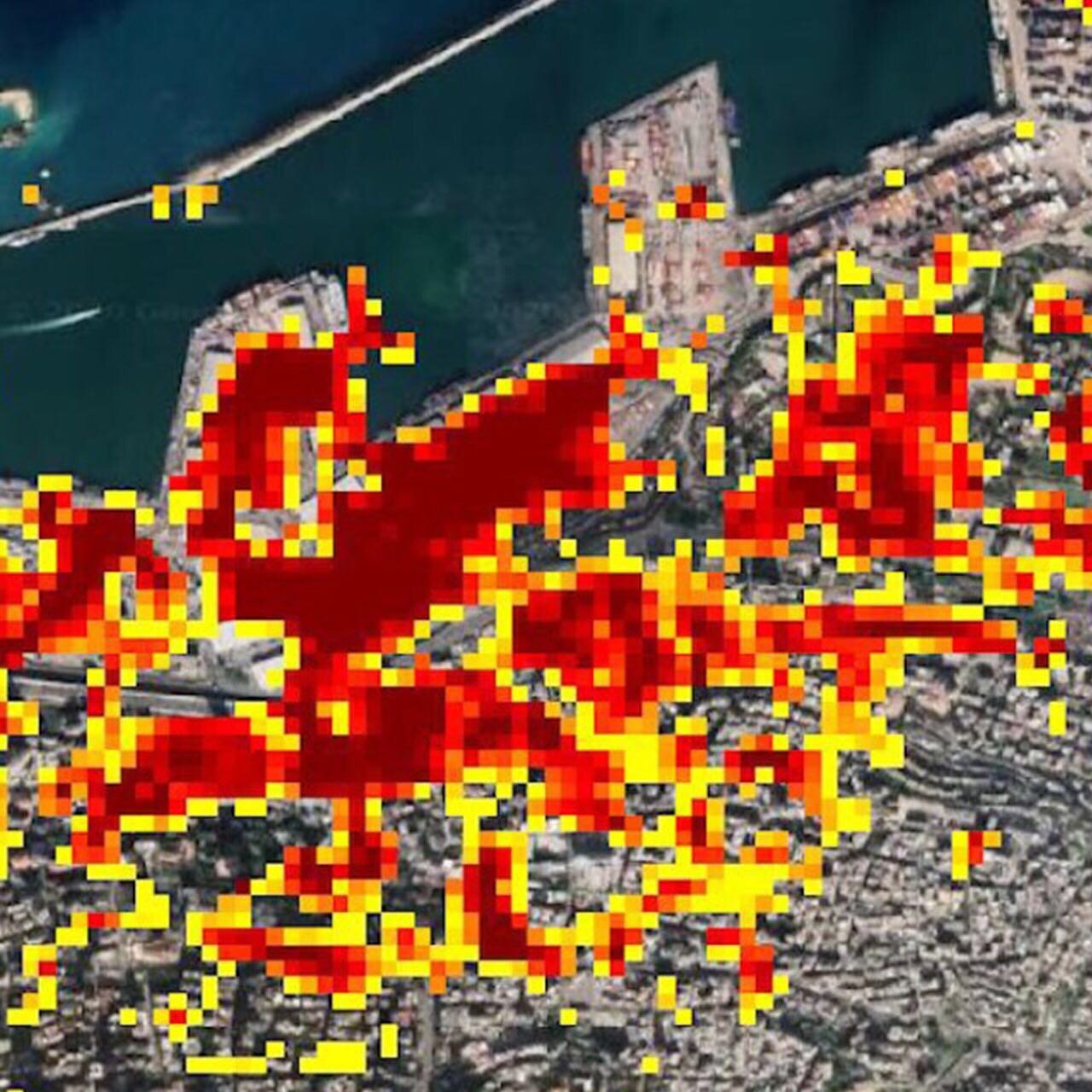 NASA mapping of the damage done due to the recent explosion in Beirut. 
Part of the discussion with the @amakenplacemaking workshop discusses ways forward as well as challenges.

Mr. Chadi Nachabe as part of the Amaken workshop presented pressing mat