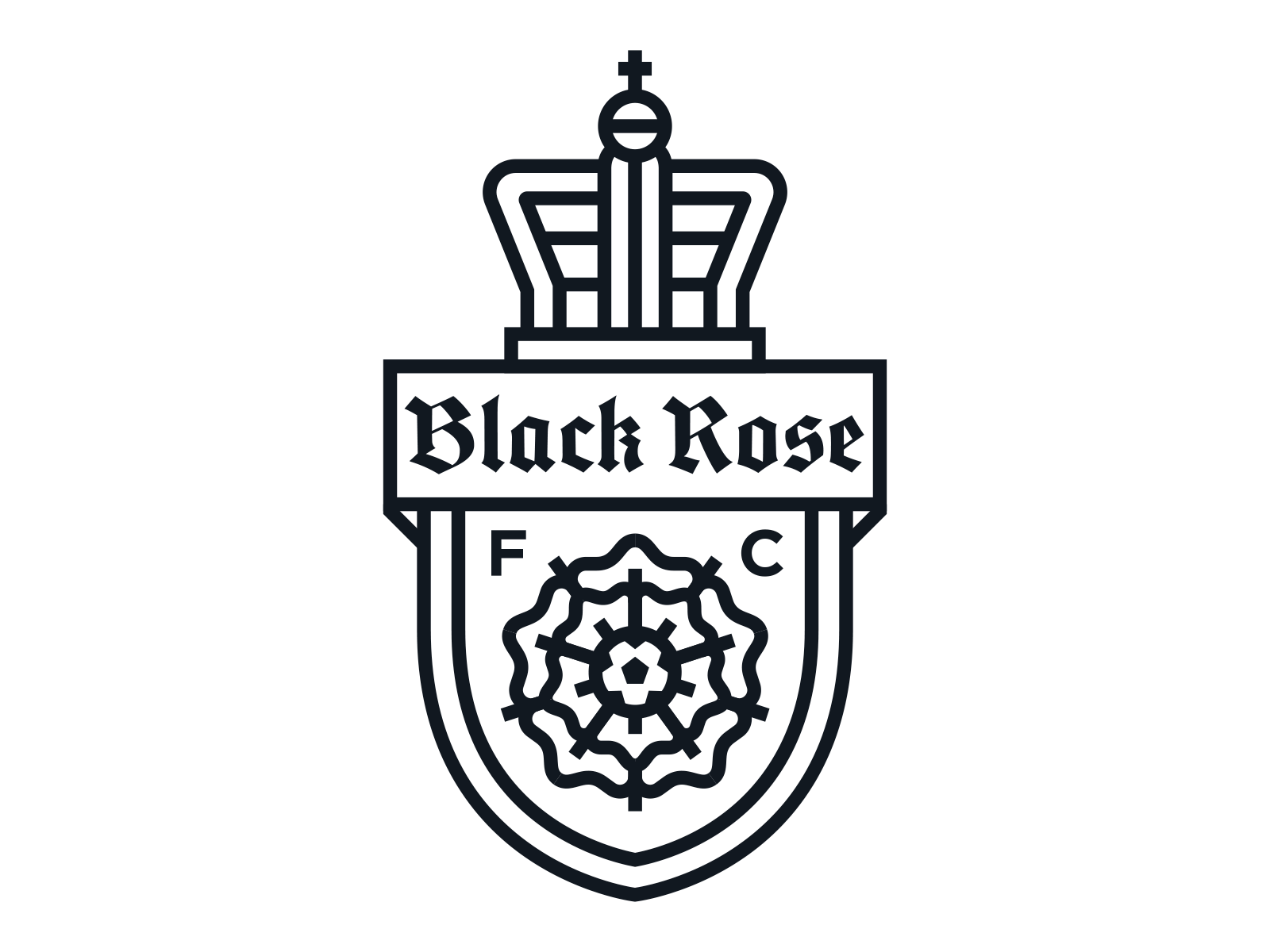 Black Rose FC Branding — Chris Rogge Design Studio