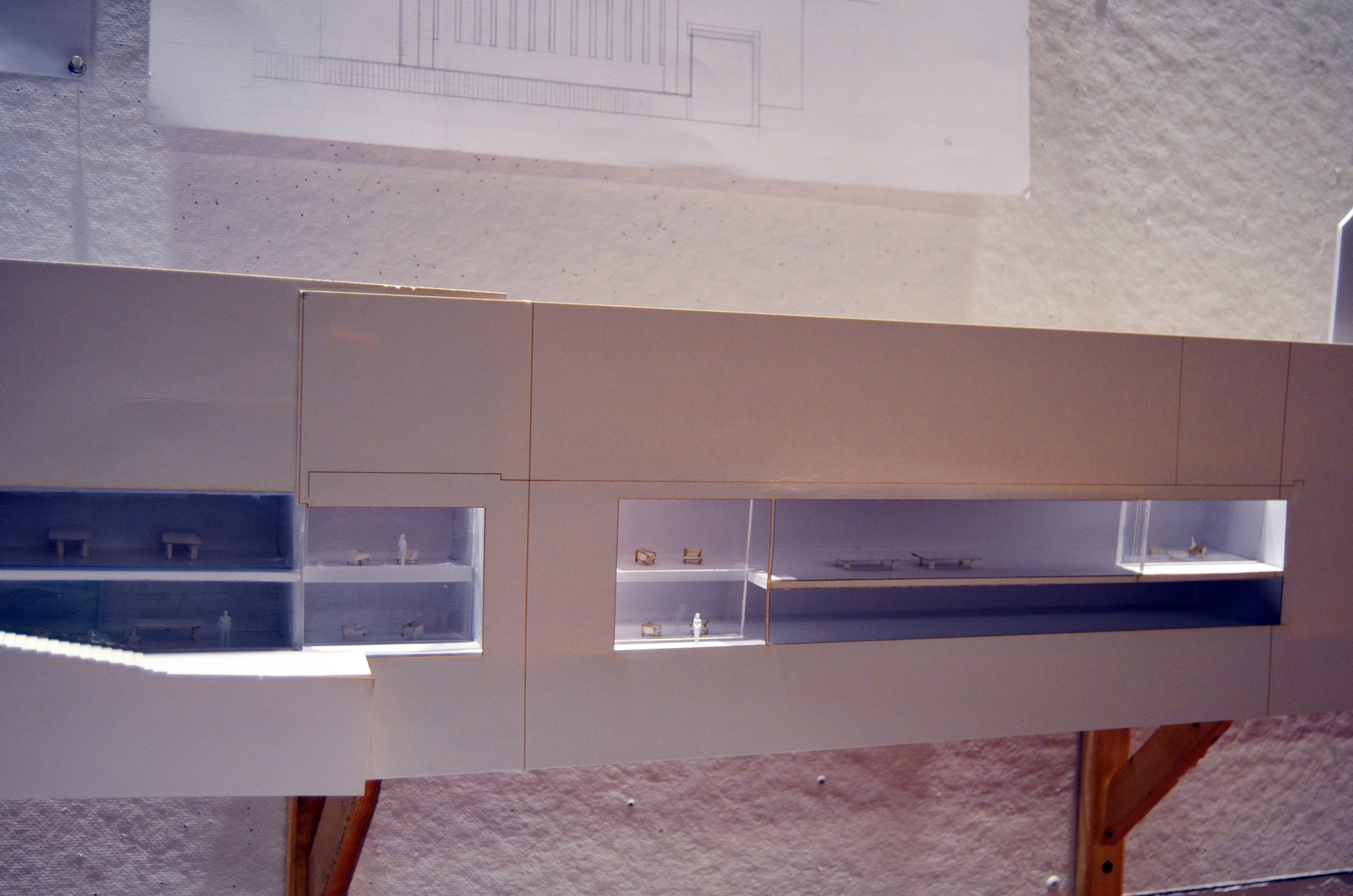 Expanded Sectional Model - Proposal for Bass Library, Yale University