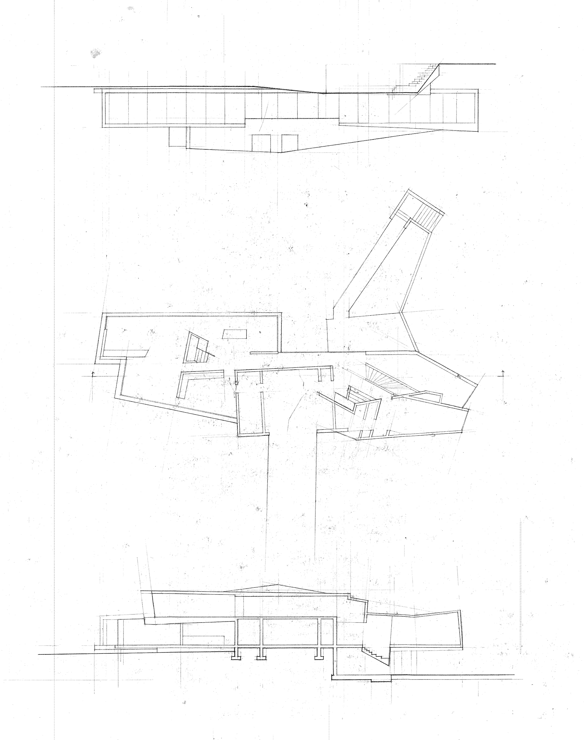 Plan, Section, Elevation - Mobius House, UN Studio