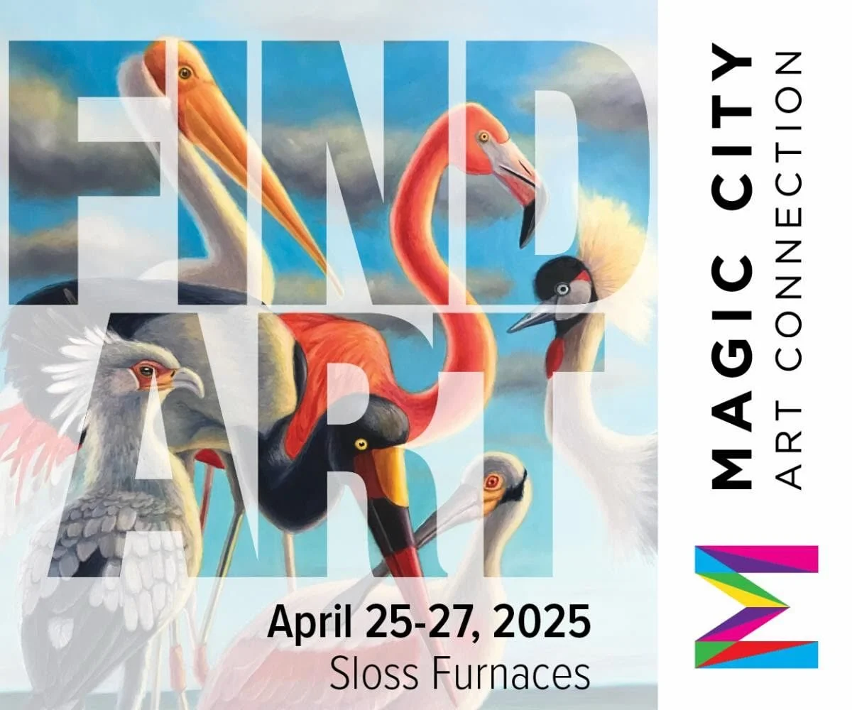Find me in Booth 249 at @sloss_furnaces this weekend for @magiccityartconnection in Birmingham AL! Bring your umbrellas and find some art ✨ 
Friday, April 25th 12pm-6pm 
Saturday, April 26th 10am-6pm
Sunday, April 27th 10am-5pm