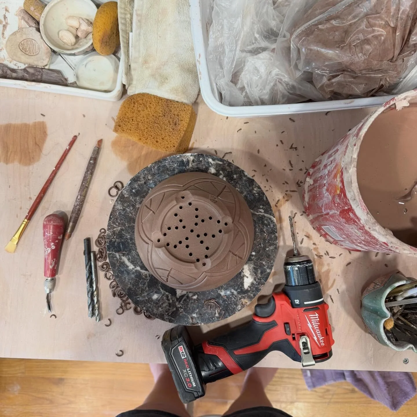 Berry bowls are in the works! Just in time for my two spring shows coming up. I&rsquo;ll be at Panoply next weekend in Huntsville (4/24-4/26) and at Tennessee Craft the following weekend in Nashville (5/1-5/3).