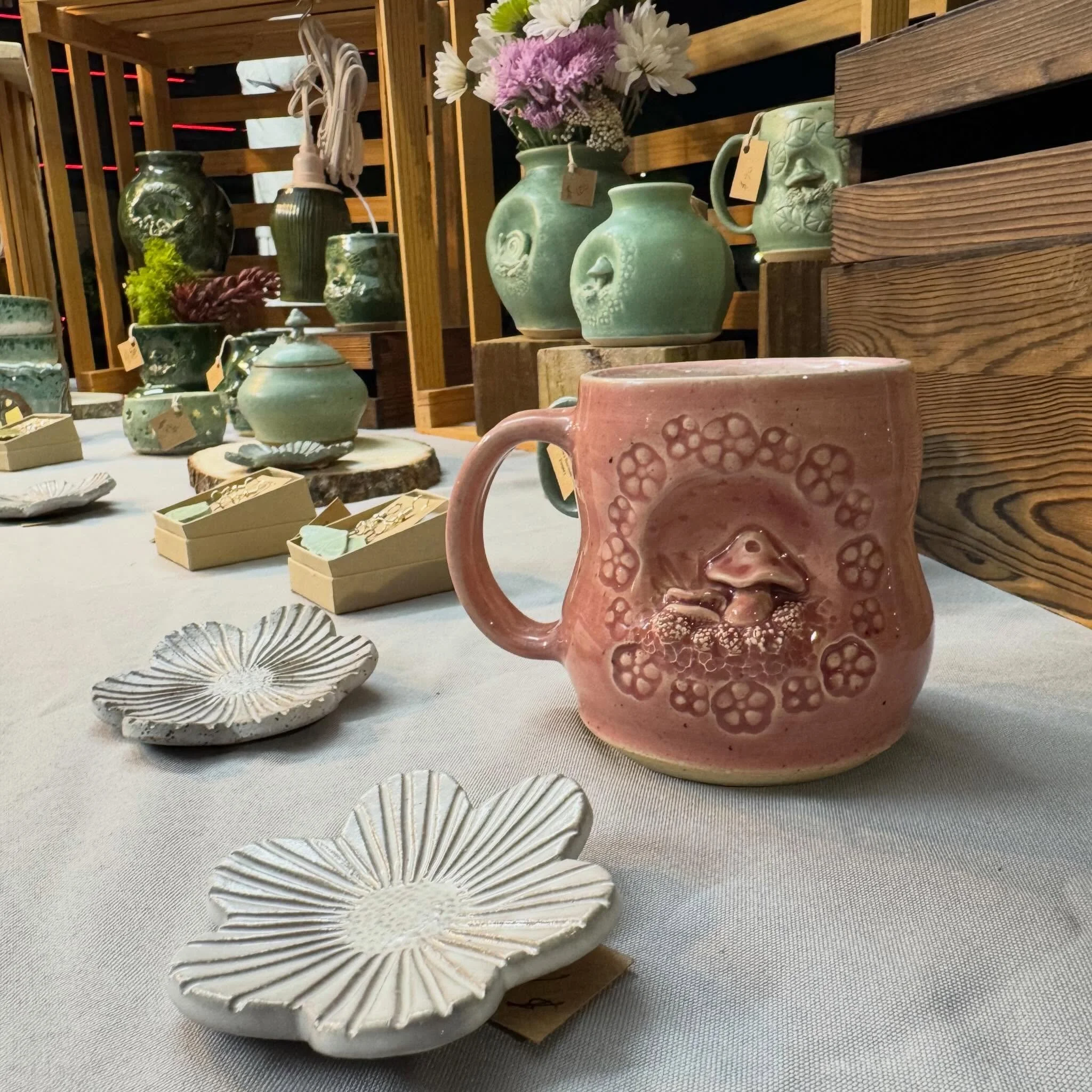 The weather held out for us last night and so far today is looking lovely! Come say hi today 10am-7:30pm in Big Spring Park for Panoply. I&rsquo;m on the museum side of the park right across from the Panoply merch tent. 🌞