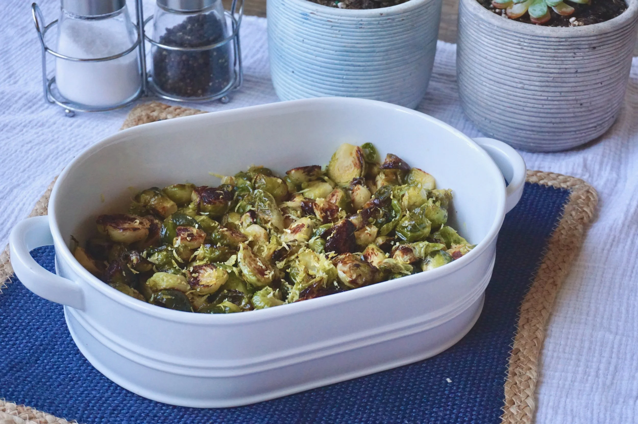 Caramelized Brussels Sprouts with Honey and Lemon Zest