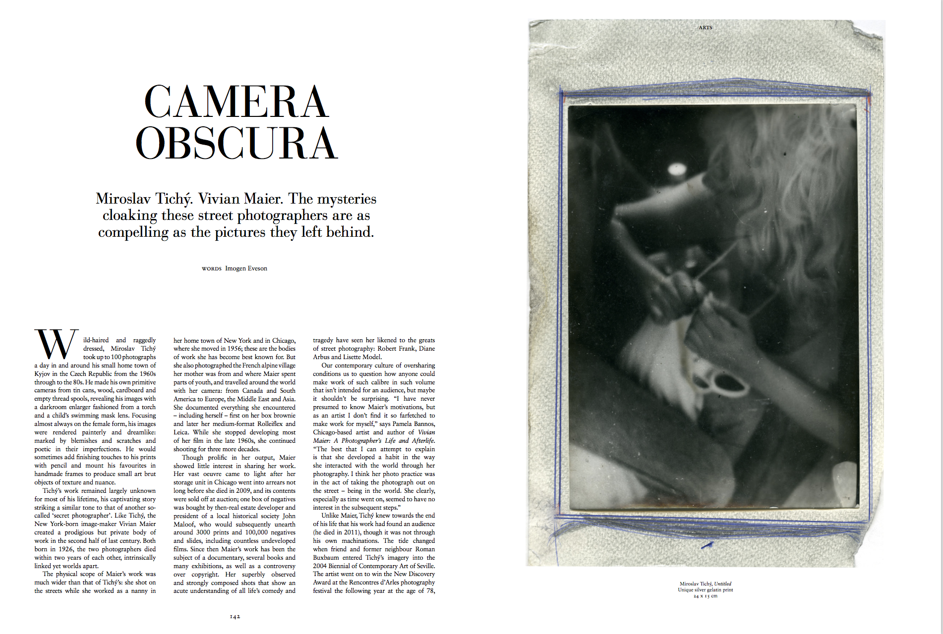 Miroslav Tichy and Viviane Maier arts feature – Russh issue 87