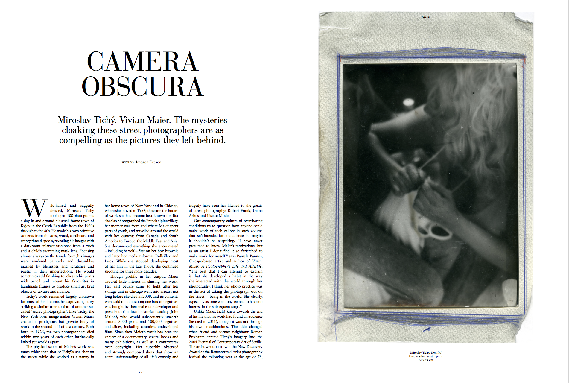 Miroslav Tichy and Viviane Maier arts feature – Russh #87