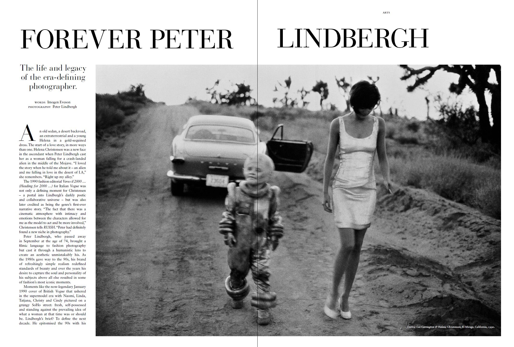 Peter Lindbergh arts feature – Russh issue 90 