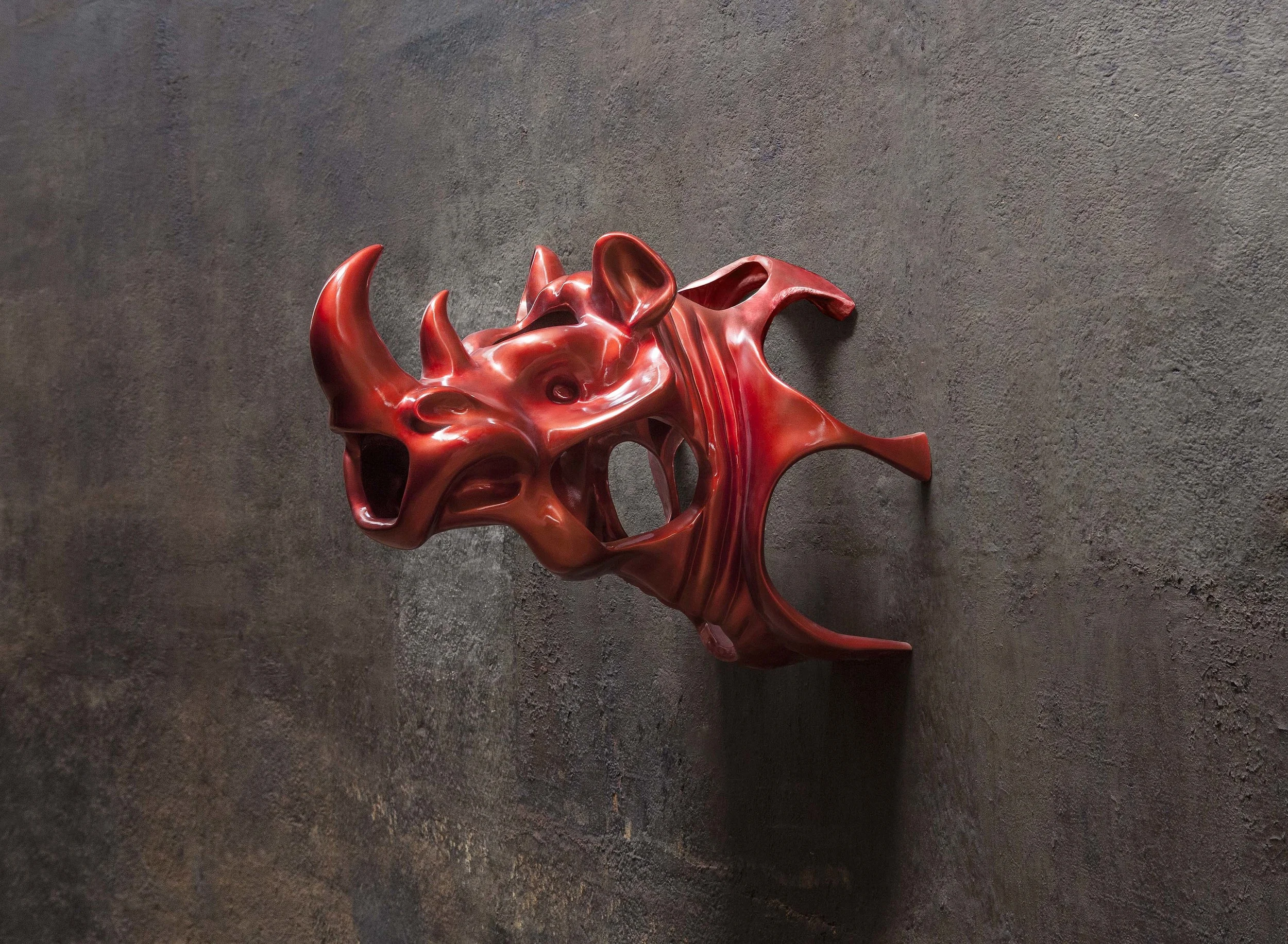 Richard Texier artist sculpture Trophy Rhino 2015 - 83 x 105 x 77 cm_1