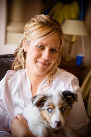 Wendi Medved Pharm.d. & "Novi" (australian Shepard mix)