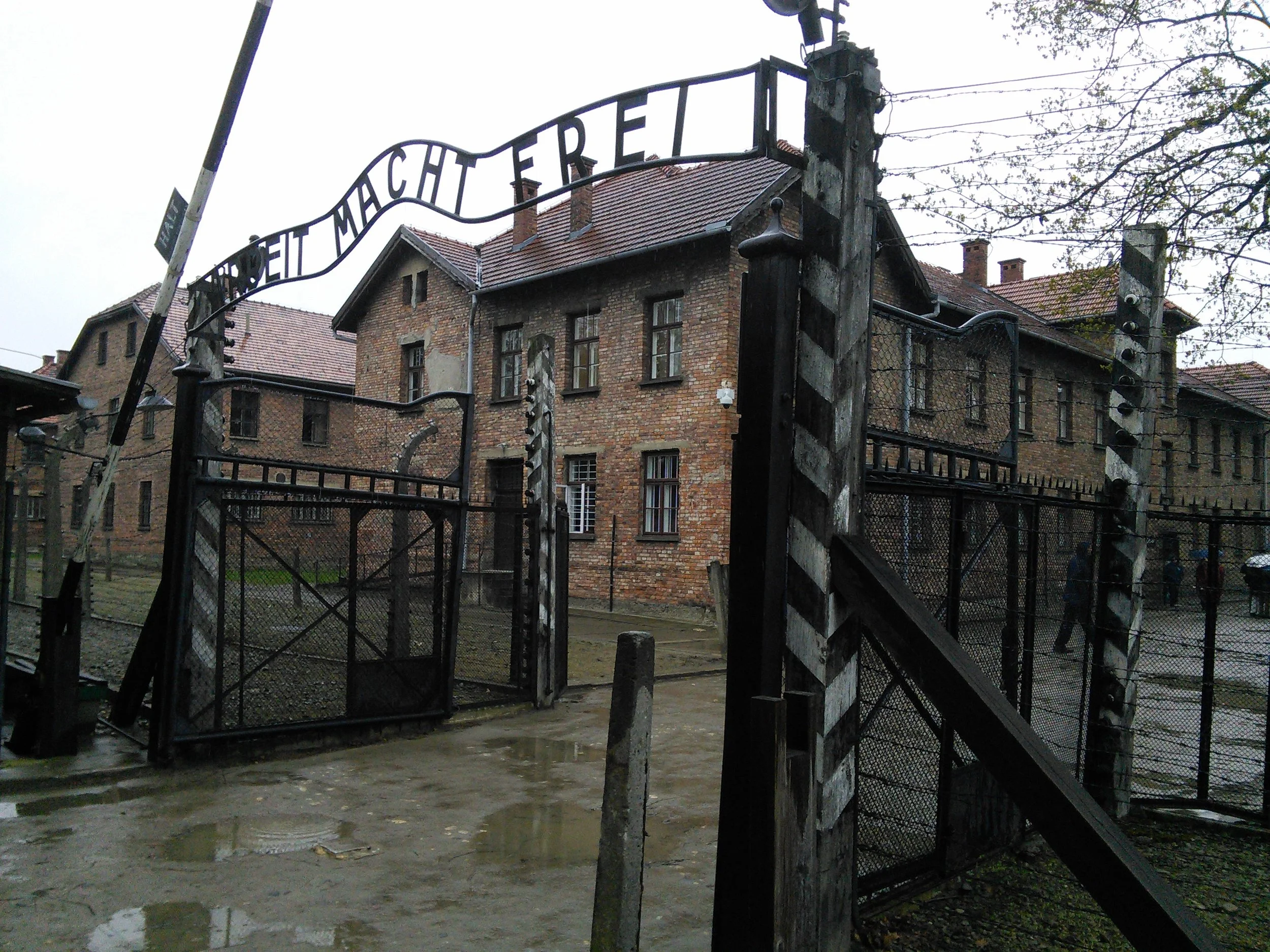 The entrance to Auschwitz Concentration Camp