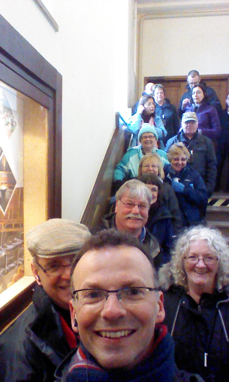 Where would a pilgrimage be without a selfie!
