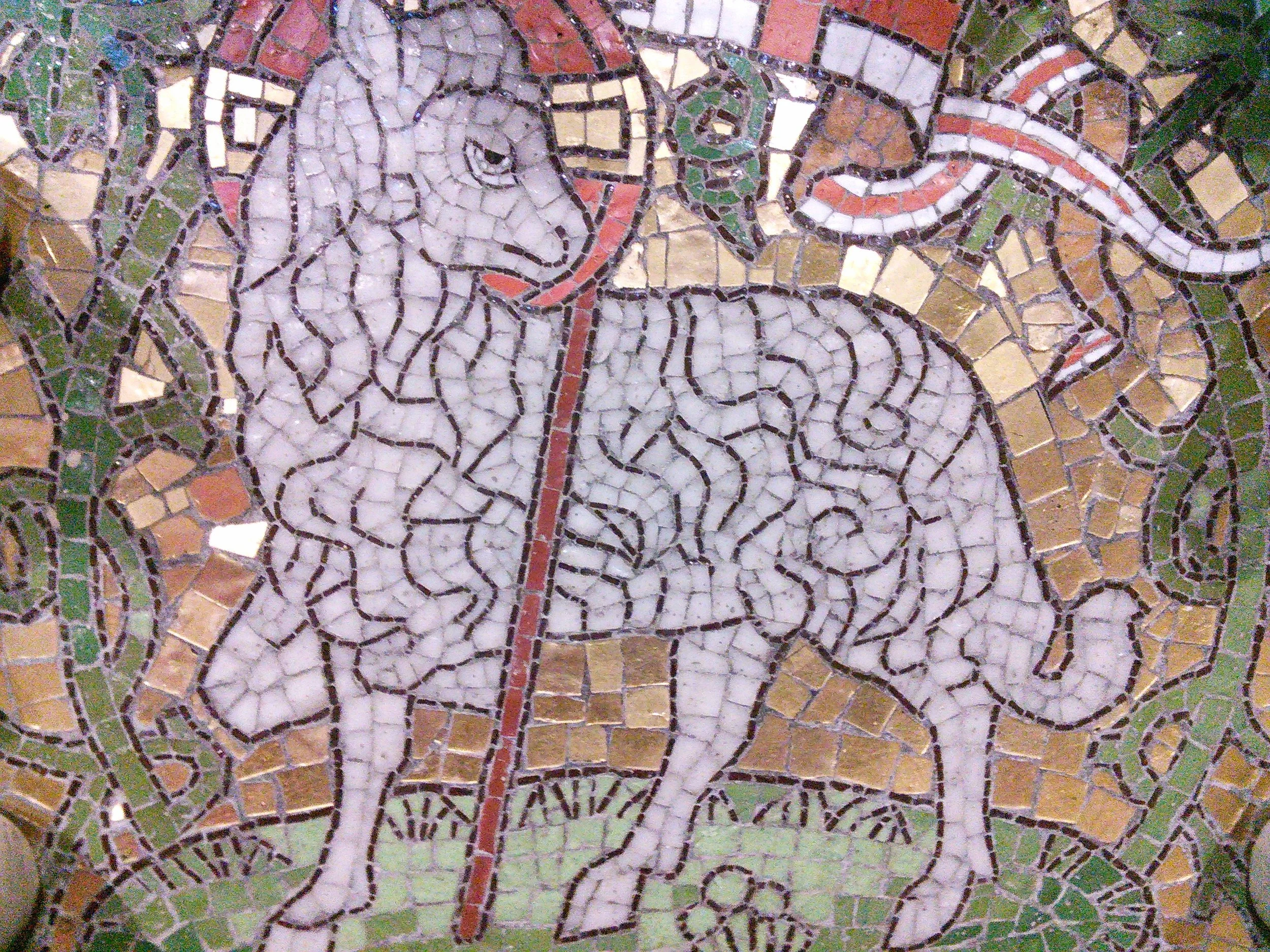 Mosaic of the Lamb of God