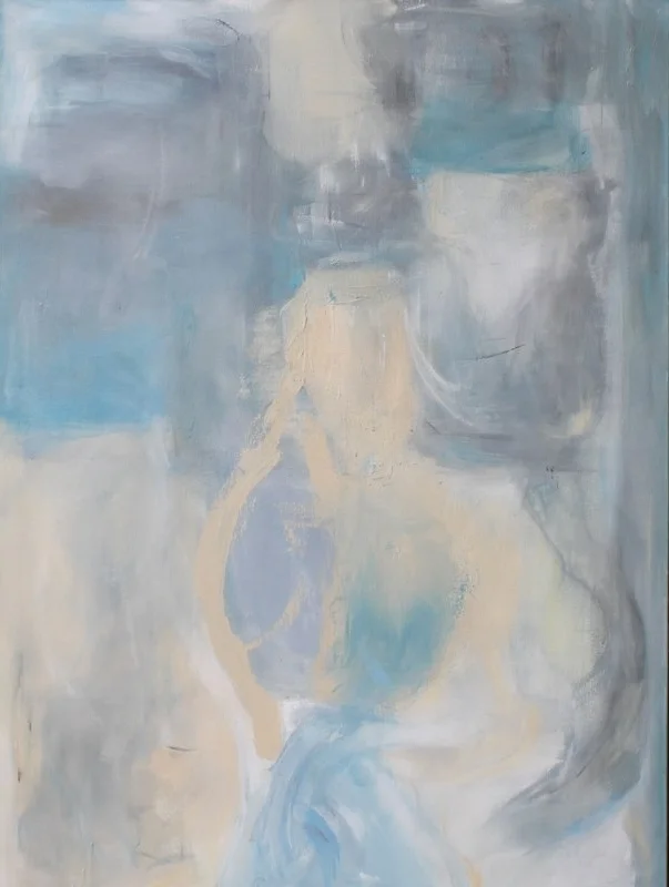 Blue Abstract 1213 48"x36" acrylic on canvas