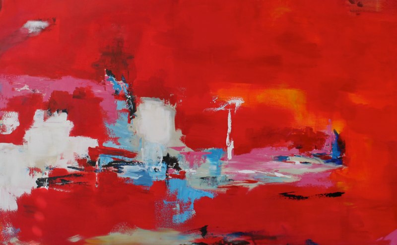 Redirected Enrgy No4 30"x48" acrylic on canvas