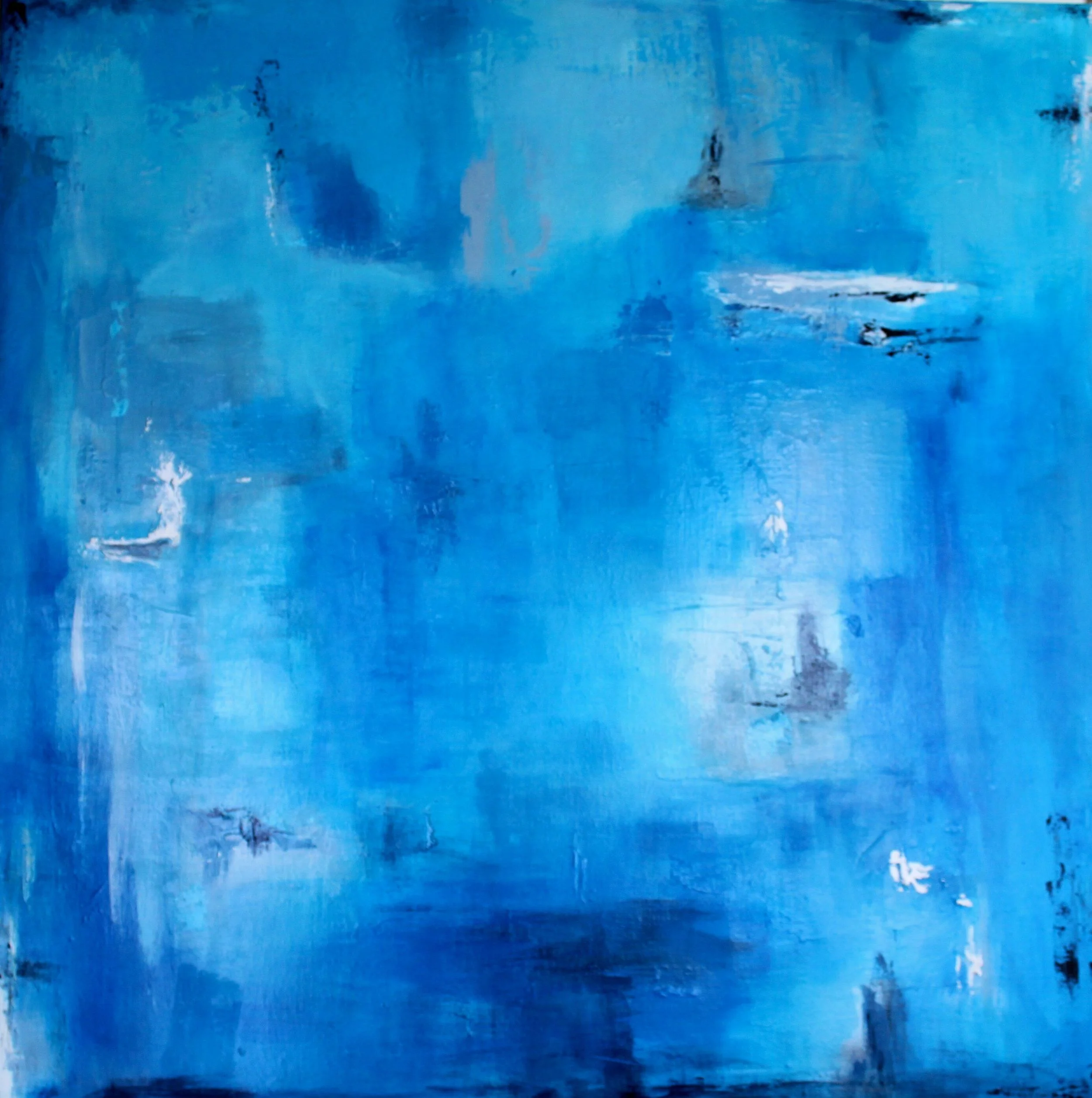 Wednesday Blue No3 40"x40" acrylic on canvas
