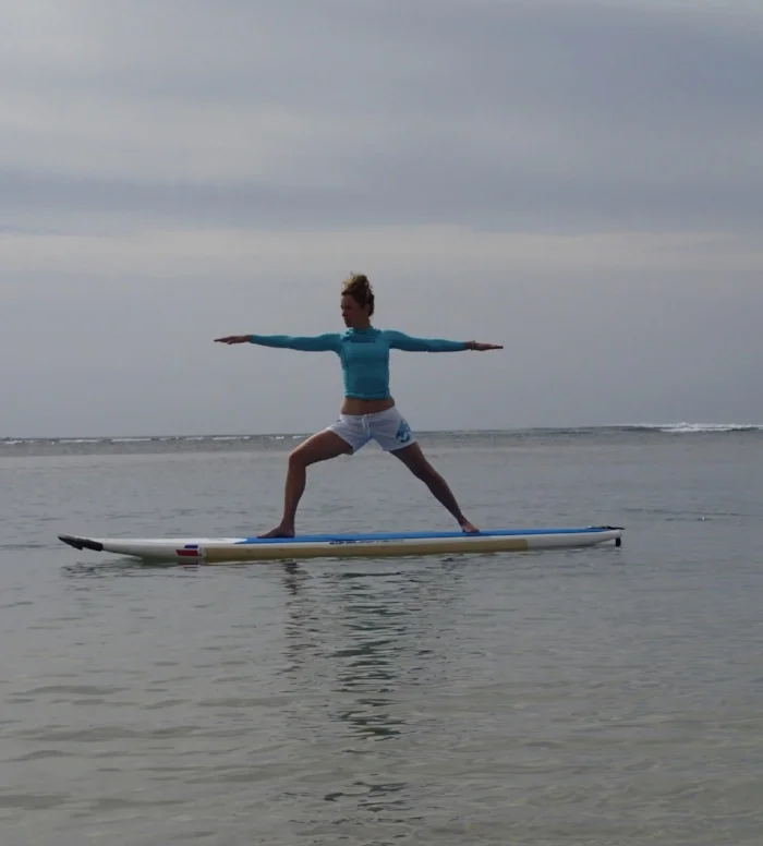 paddle board yoga