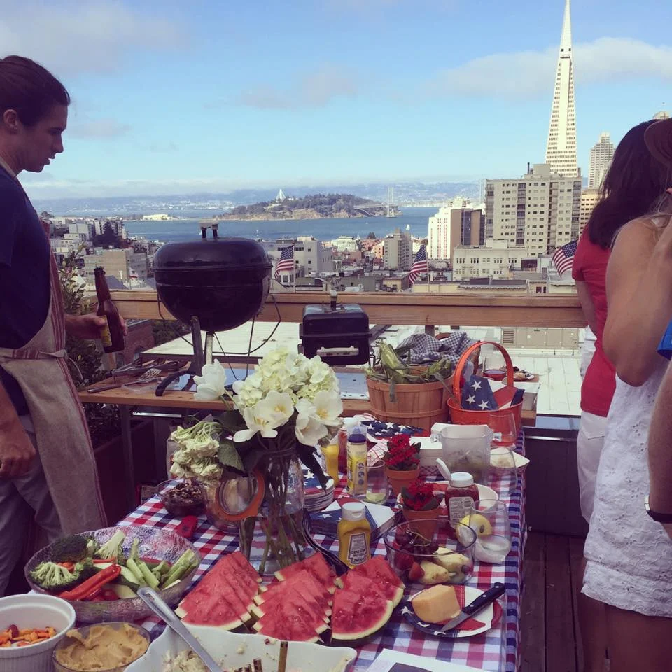 4th of july party in sf: erica's roof
