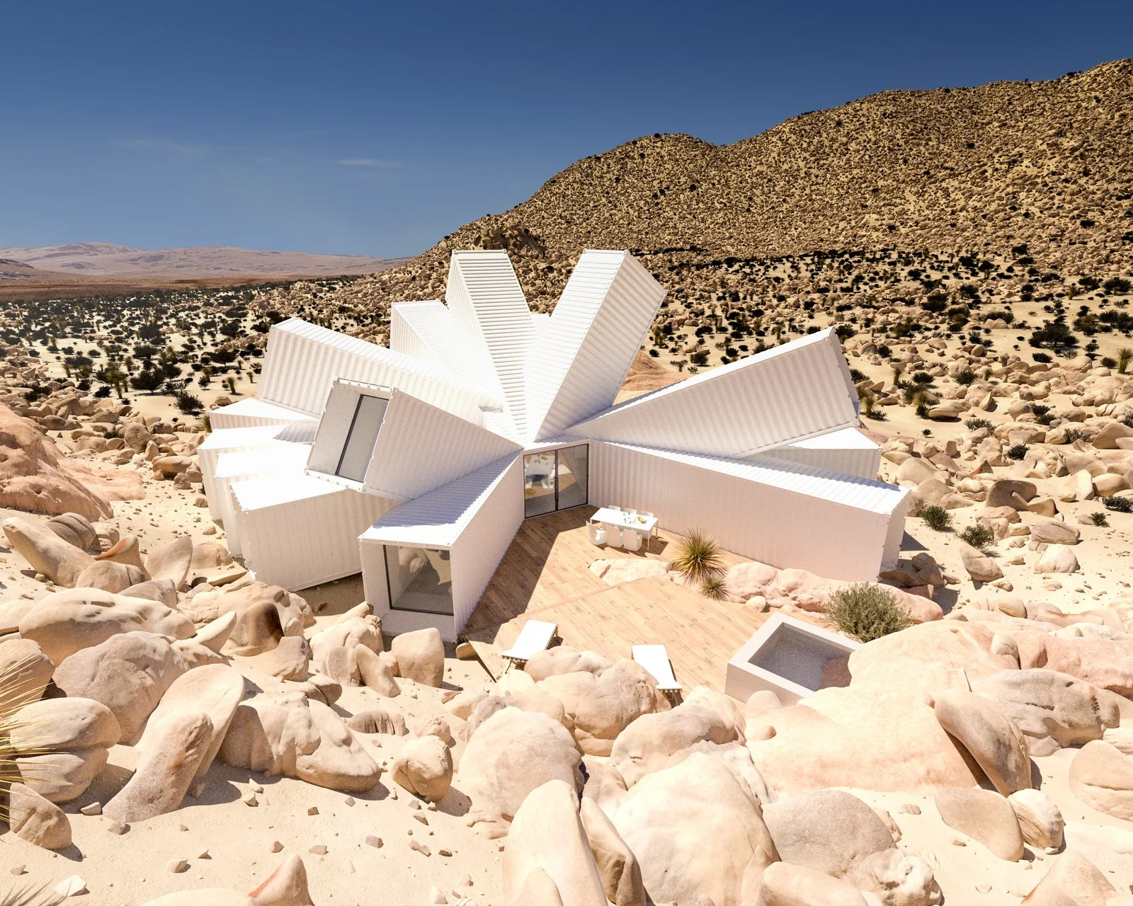 starburst container house