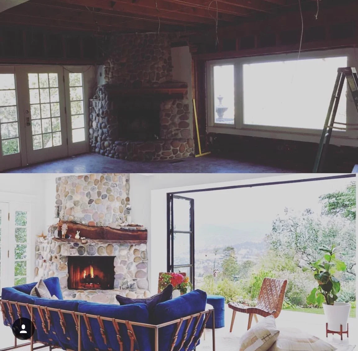 before & after: living room