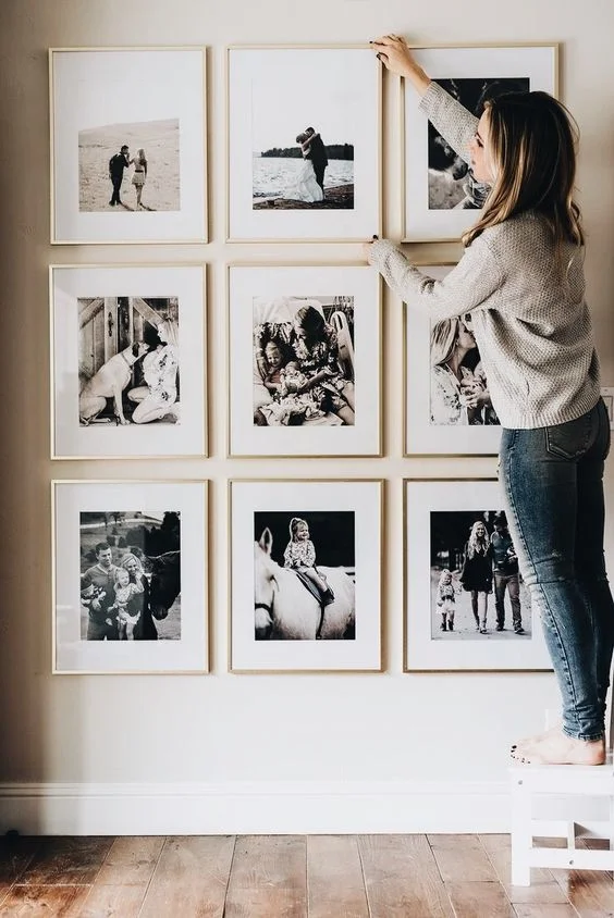 family photo gallery wall